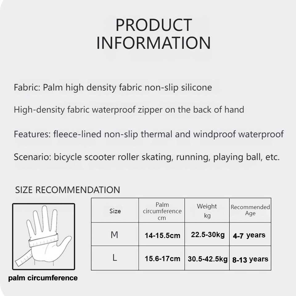 GTUBIKE Children's Gloves Warm - огляд і ціна Ski Glove Waterproof