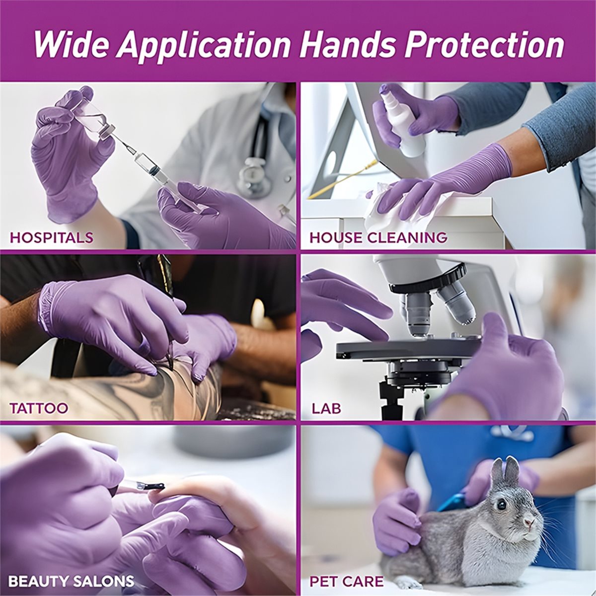 High Quality 100pcs Nitrile Ex - огляд і ціна Exam Glove Nitrile